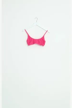 MISFIT CHECK MATE SCOOP BIKINI TOP - RASP