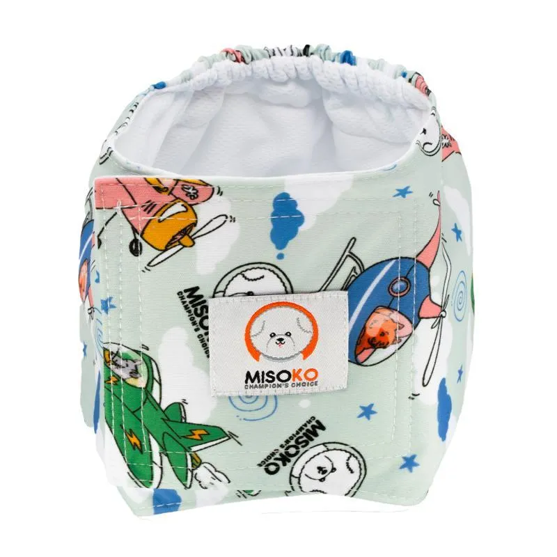 Misoko reusable diapers set for male dogs, Voyage, 3 pcs.
