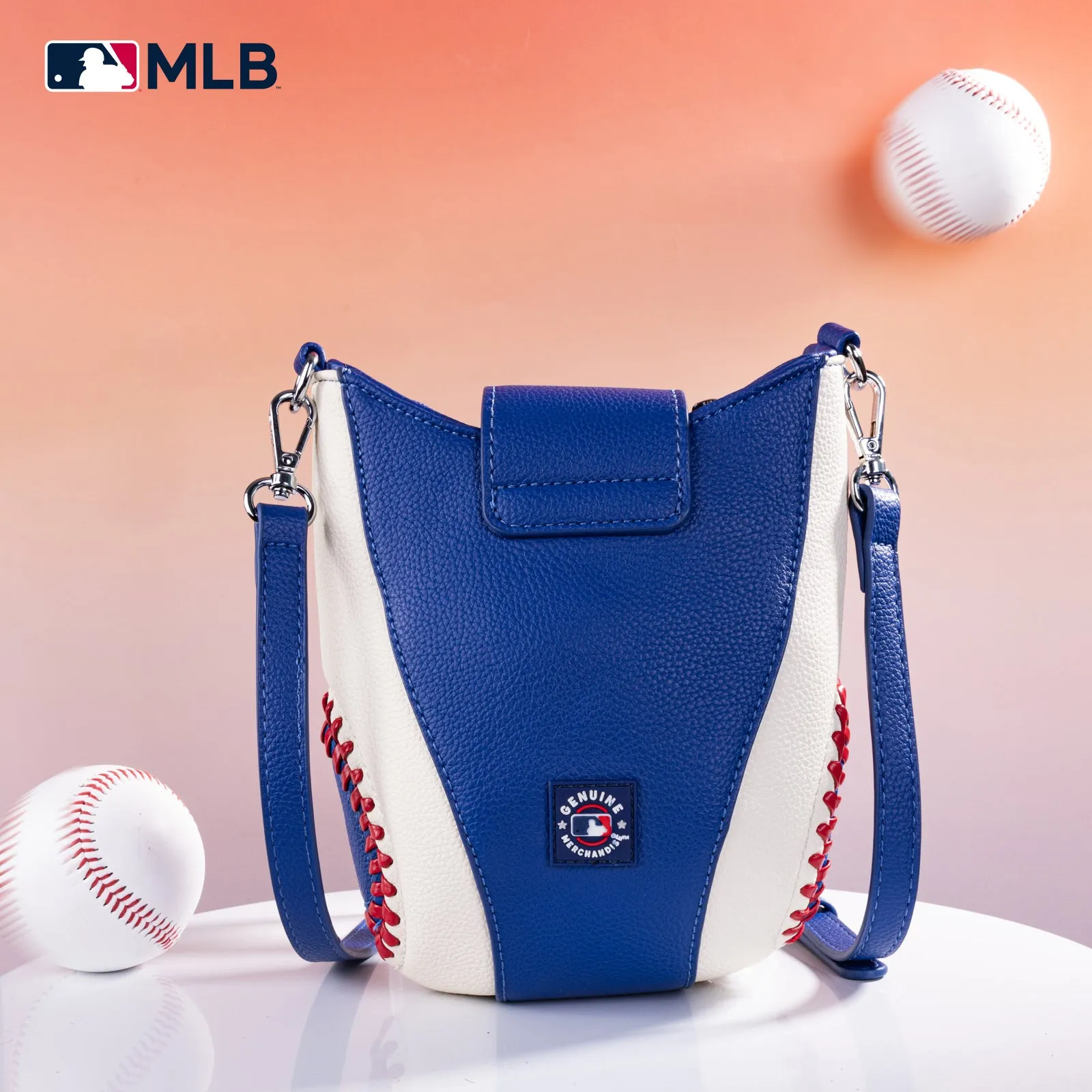 MLB-MT105    MLB New York Mets Team Baseball Stitch Crossbody