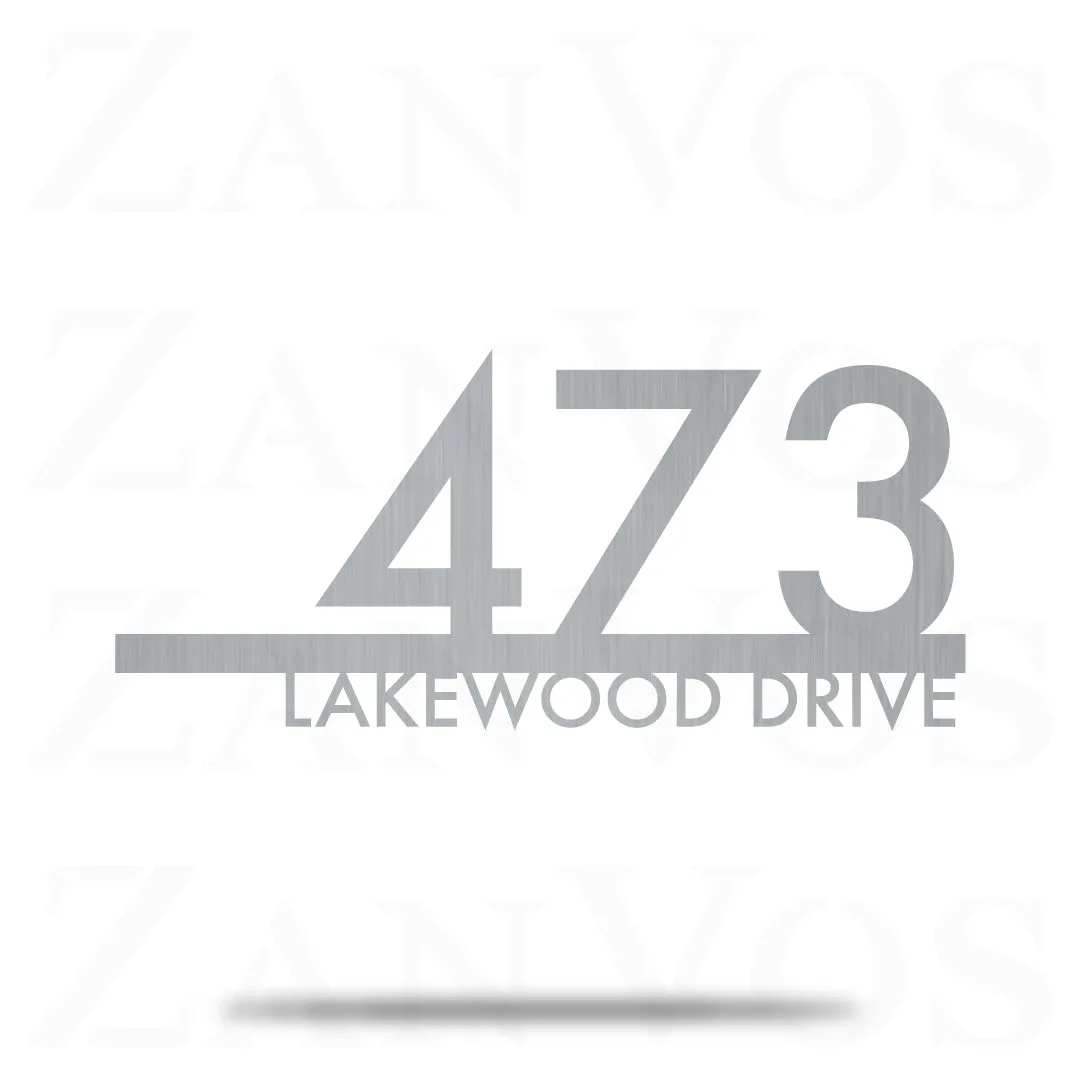 Modern Address Sign
