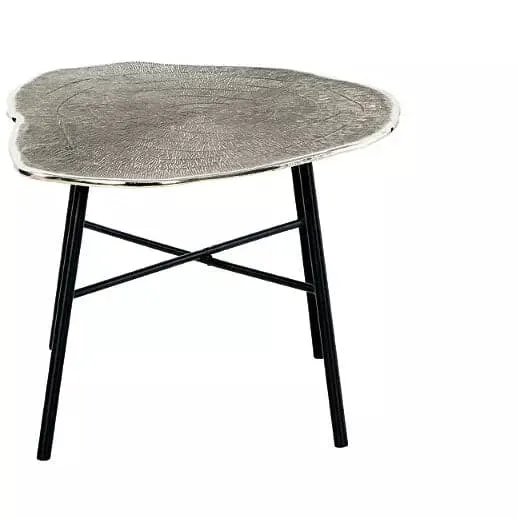 Modern Aluminum Coffee Table in Chrome