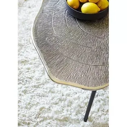 Modern Aluminum Coffee Table in Chrome