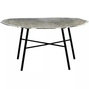 Modern Aluminum Coffee Table in Chrome