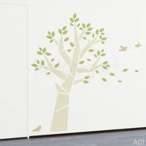 MODERN BABY NURSERY TREE WALL DECALS