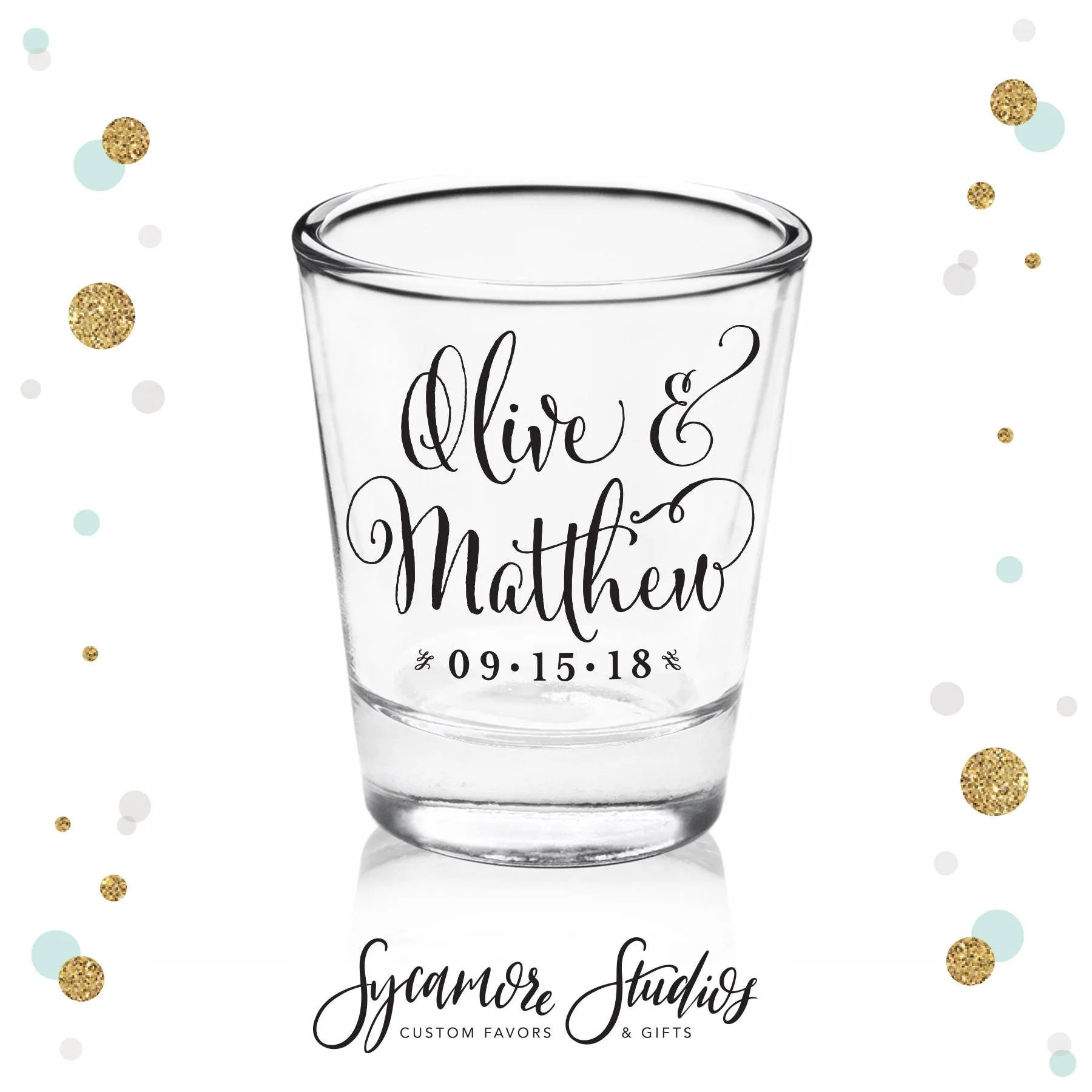 Modern Calligraphy - Shot Glass #32