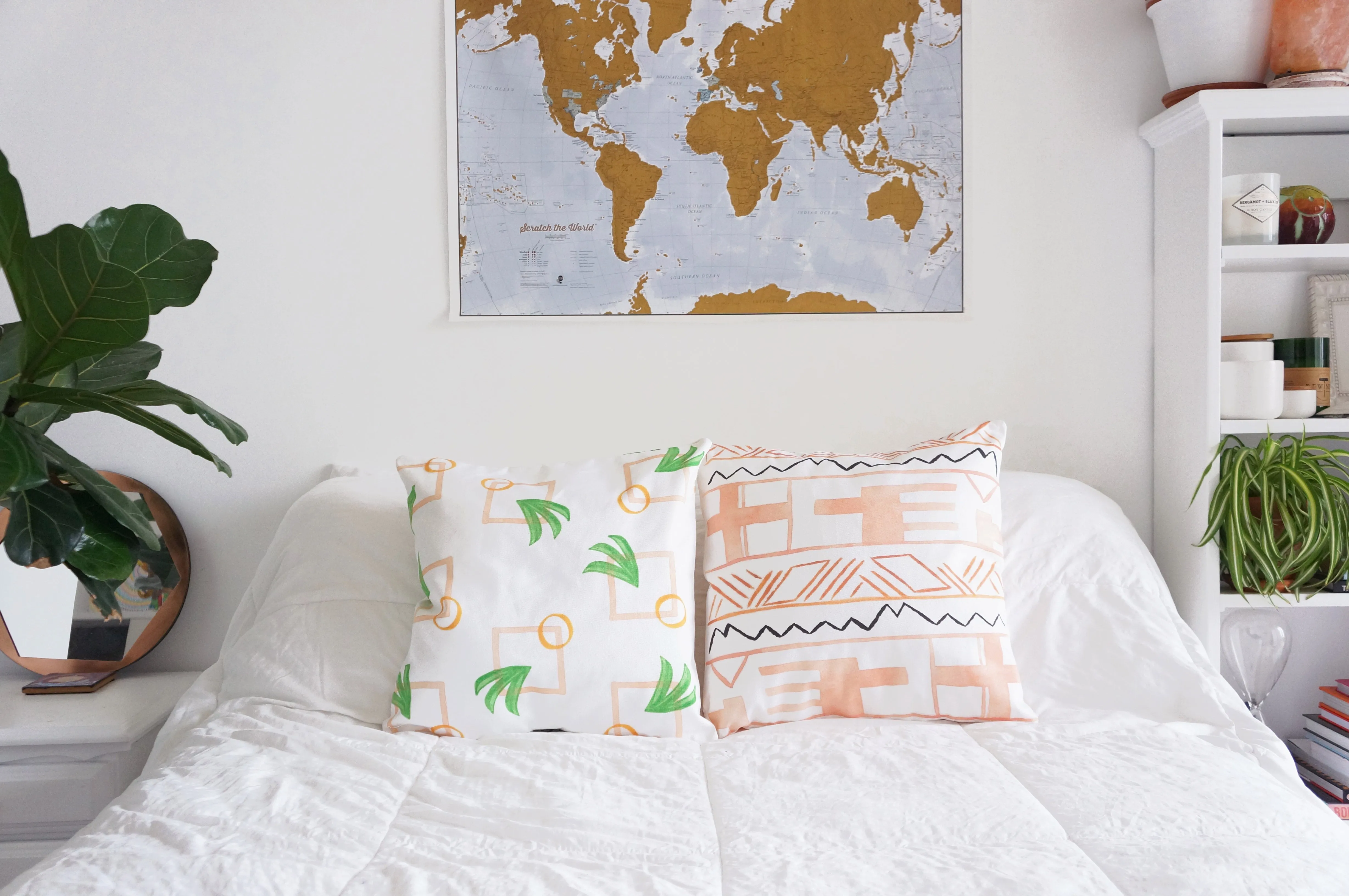 Modern Palm Pillow