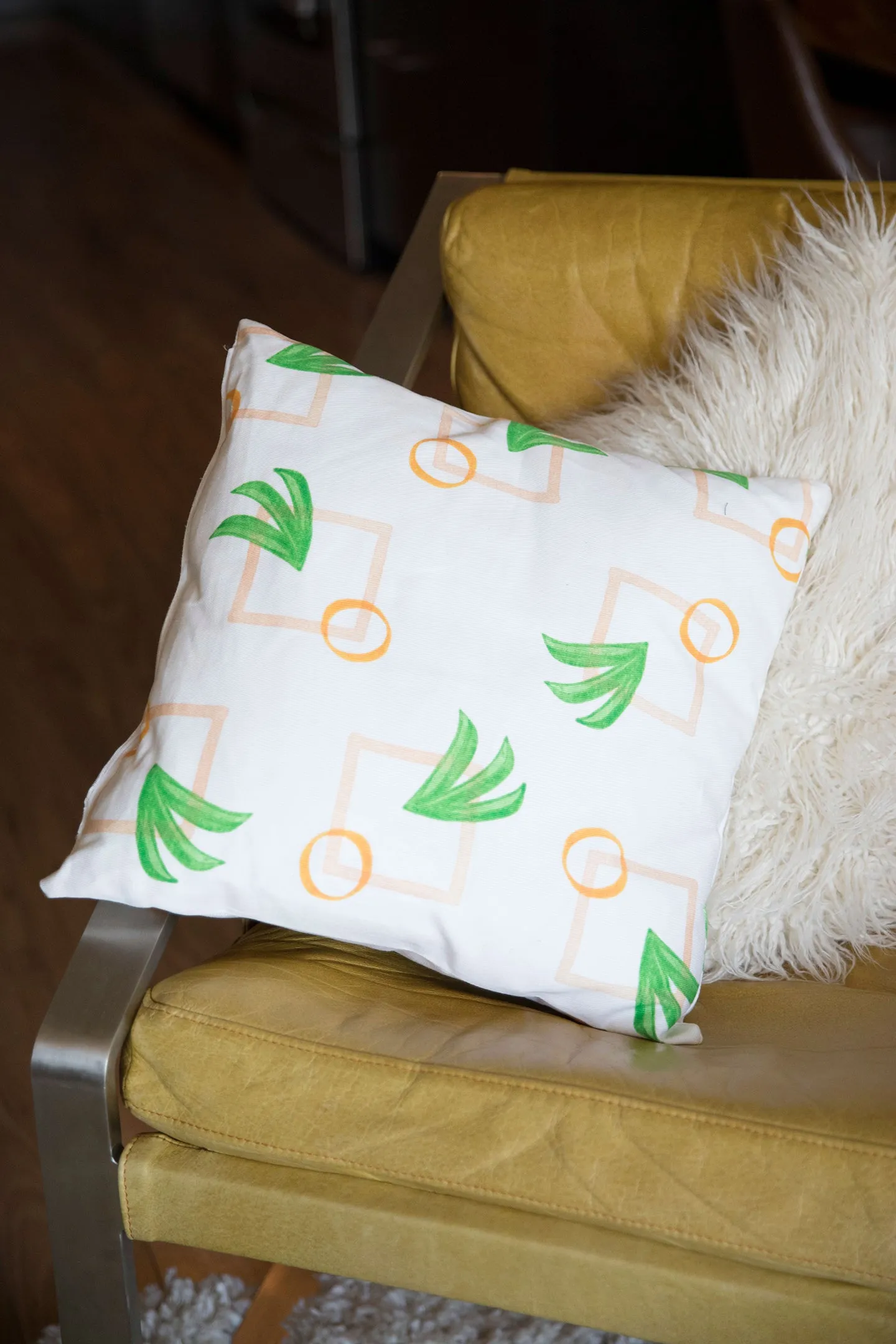 Modern Palm Pillow