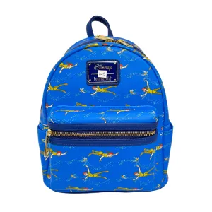 Modern Pinup Exclusive Loungefly Disney Peter Pan and Tink AOP Mini Backpack DEFECTIVE #205
