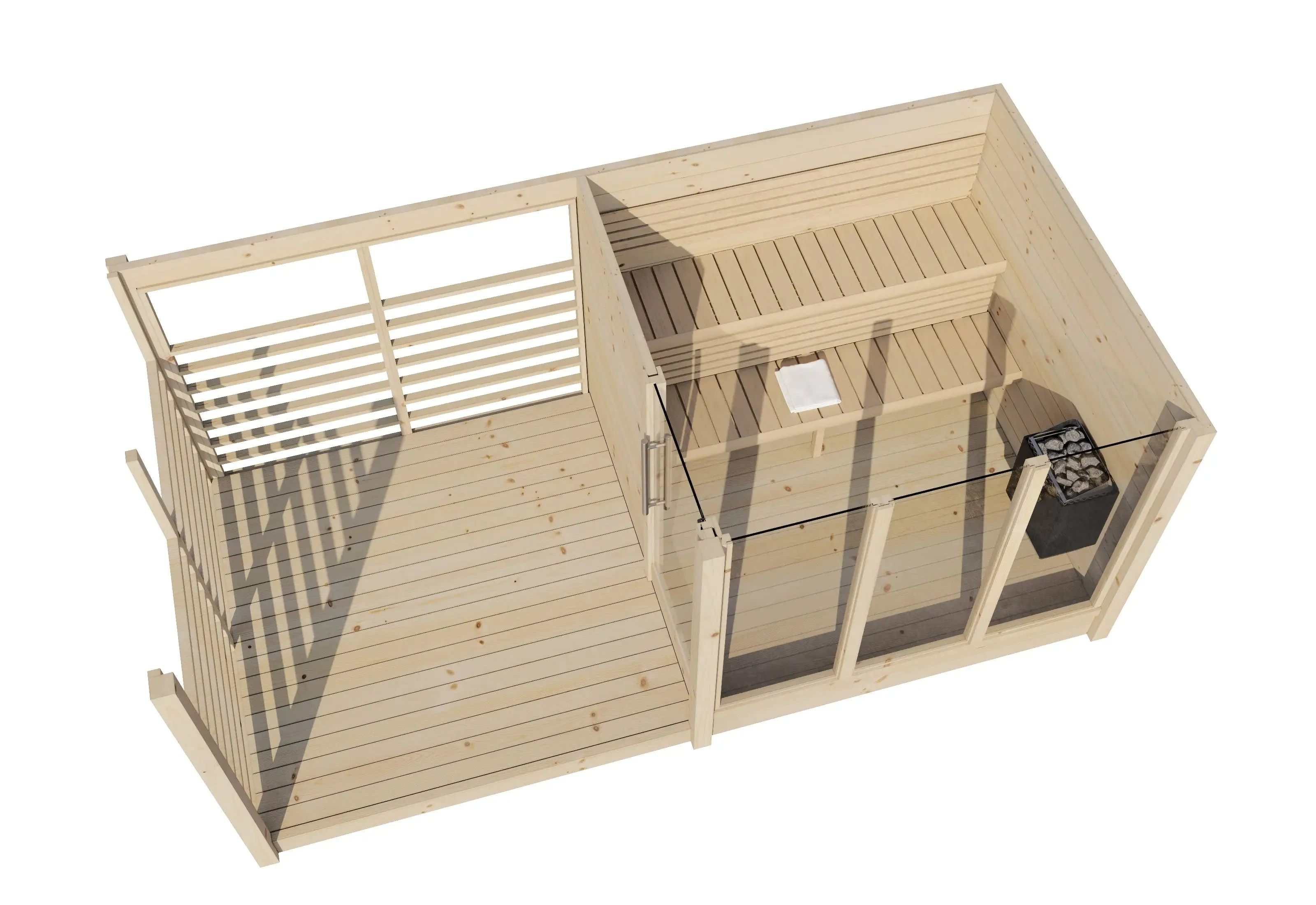 Modern Sauna - Terassi