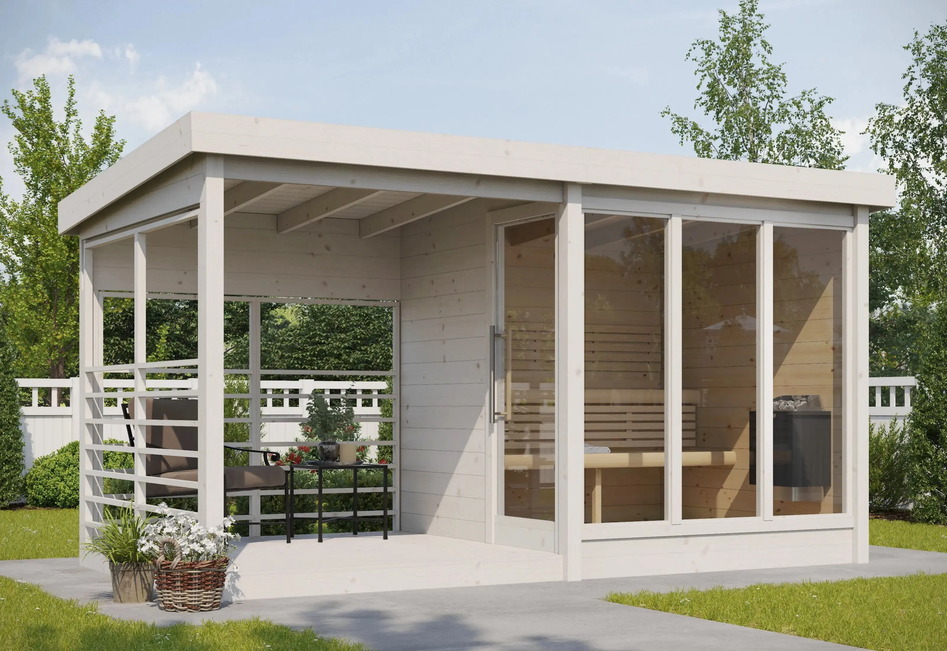 Modern Sauna - Terassi