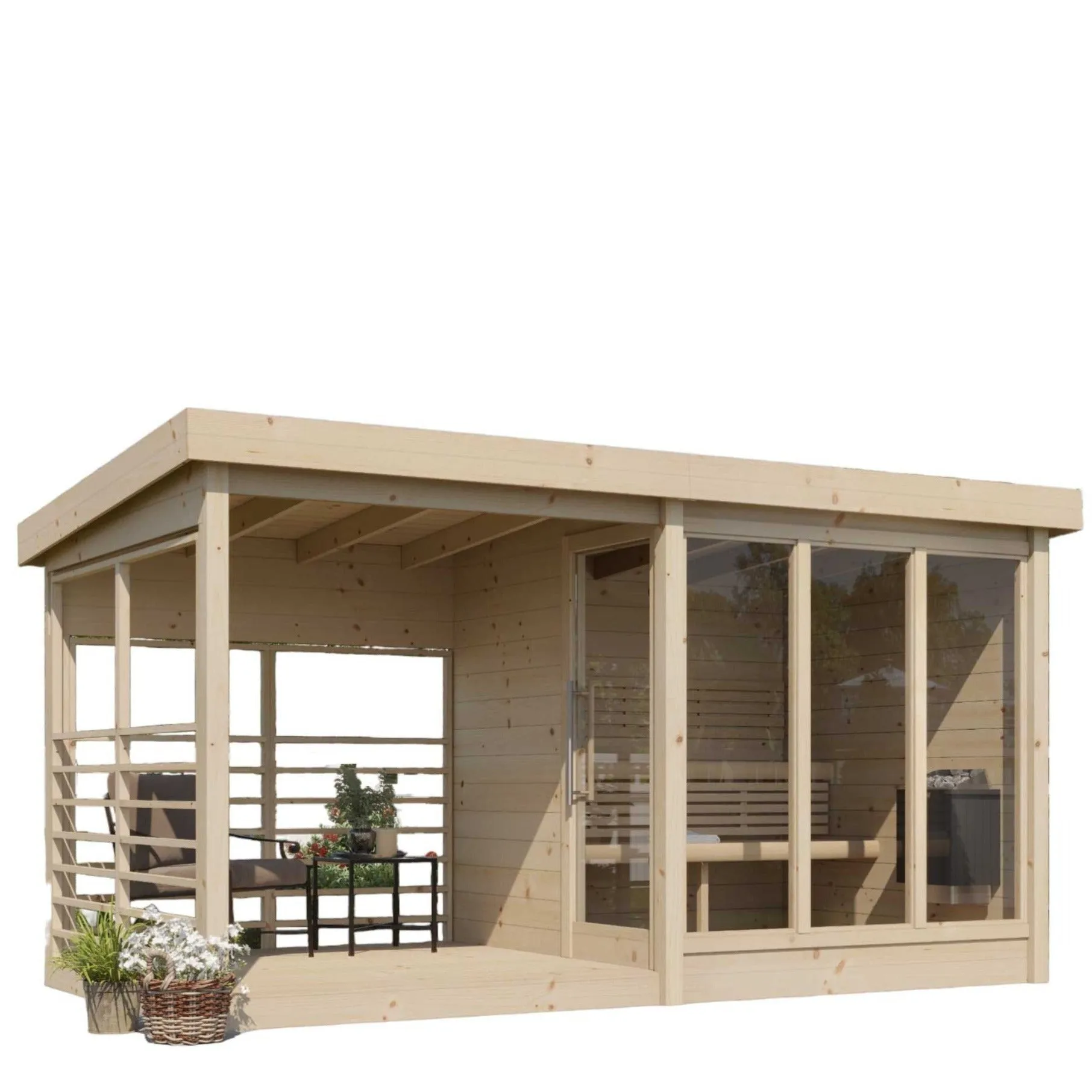 Modern Sauna - Terassi