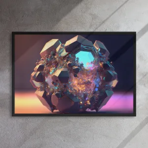 Molecule Framed canvas