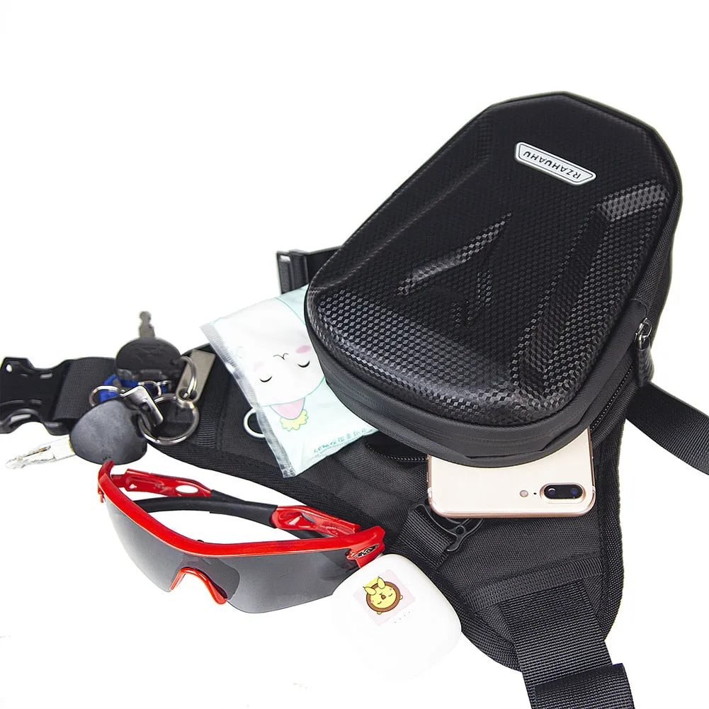 Motorcycle Drop Waist Leg Bag Portable Waterproof EVA Leg Side Bag