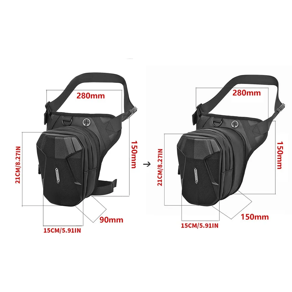 Motorcycle Drop Waist Leg Bag Portable Waterproof EVA Leg Side Bag
