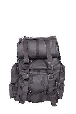 MOTORCYCLE EXTRALARGE COWHIDE LEATHER SISSY T BAR BAG TRAVEL PLAIN LUGGAGE NEW