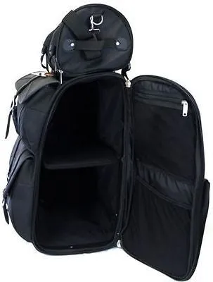 MOTORCYCLE LARGE SISSY TRAVEL BAR BAGS PLAIN TRAVEL LUGGAGE TWIST LOCK CLOSURE