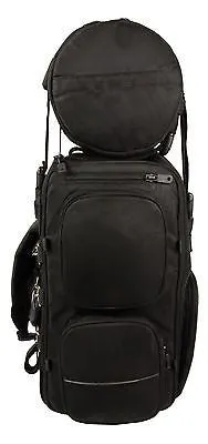 MOTORCYCLE LARGE TWO PIECE NYLON SISSY T BAR BAG TRAVEL PLAIN LUGGAGE NEW BLACK