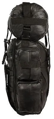 Motorcycle riding Large sissy Bar bag luggage travel with roll bag