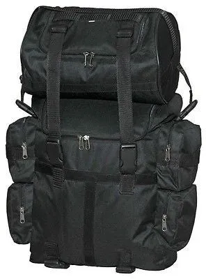 Motorcycle riding Large sissy Bar bag luggage travel with roll bag