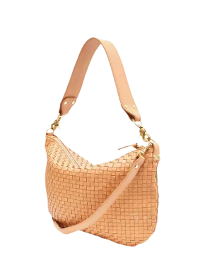 Moyen Messenger in woven checker bisque