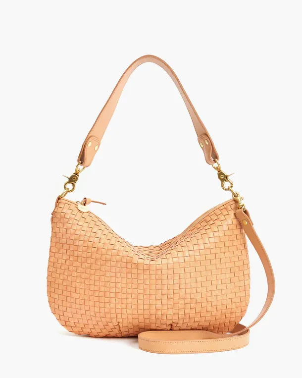 Moyen Messenger in woven checker bisque