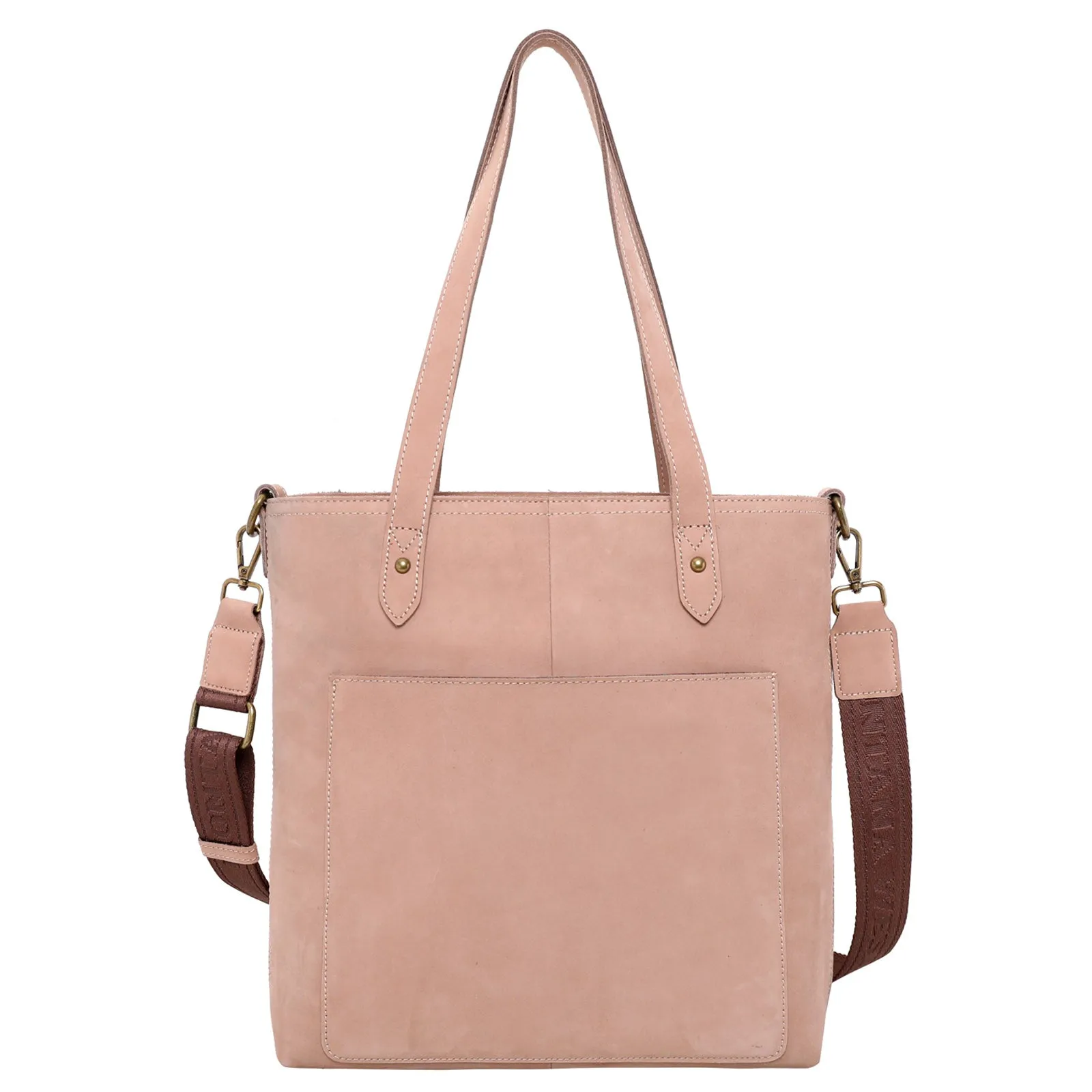 MWL-G015 Montana West Real Leather Safety Travel Tote/Crossbody