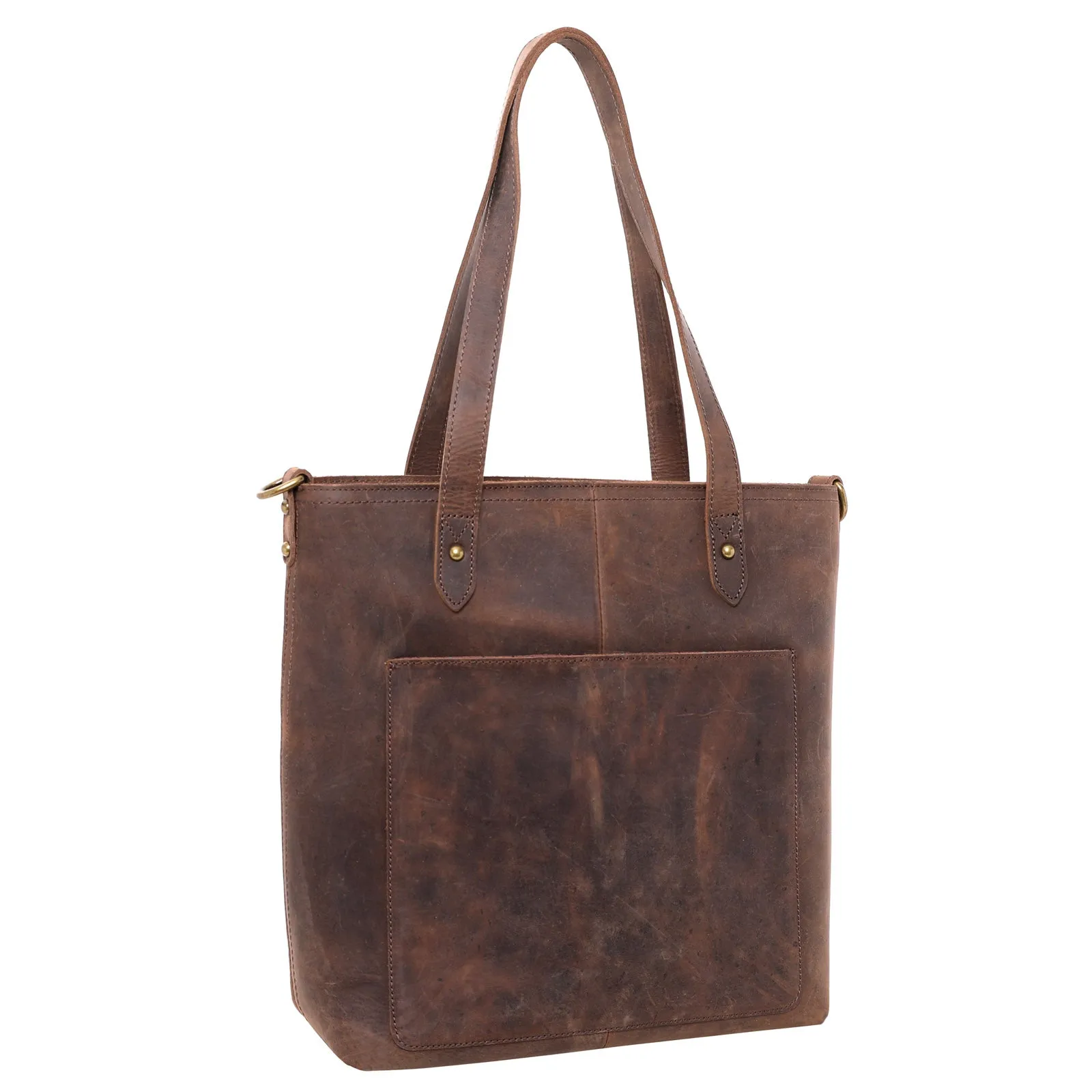 MWL-G015 Montana West Real Leather Safety Travel Tote/Crossbody