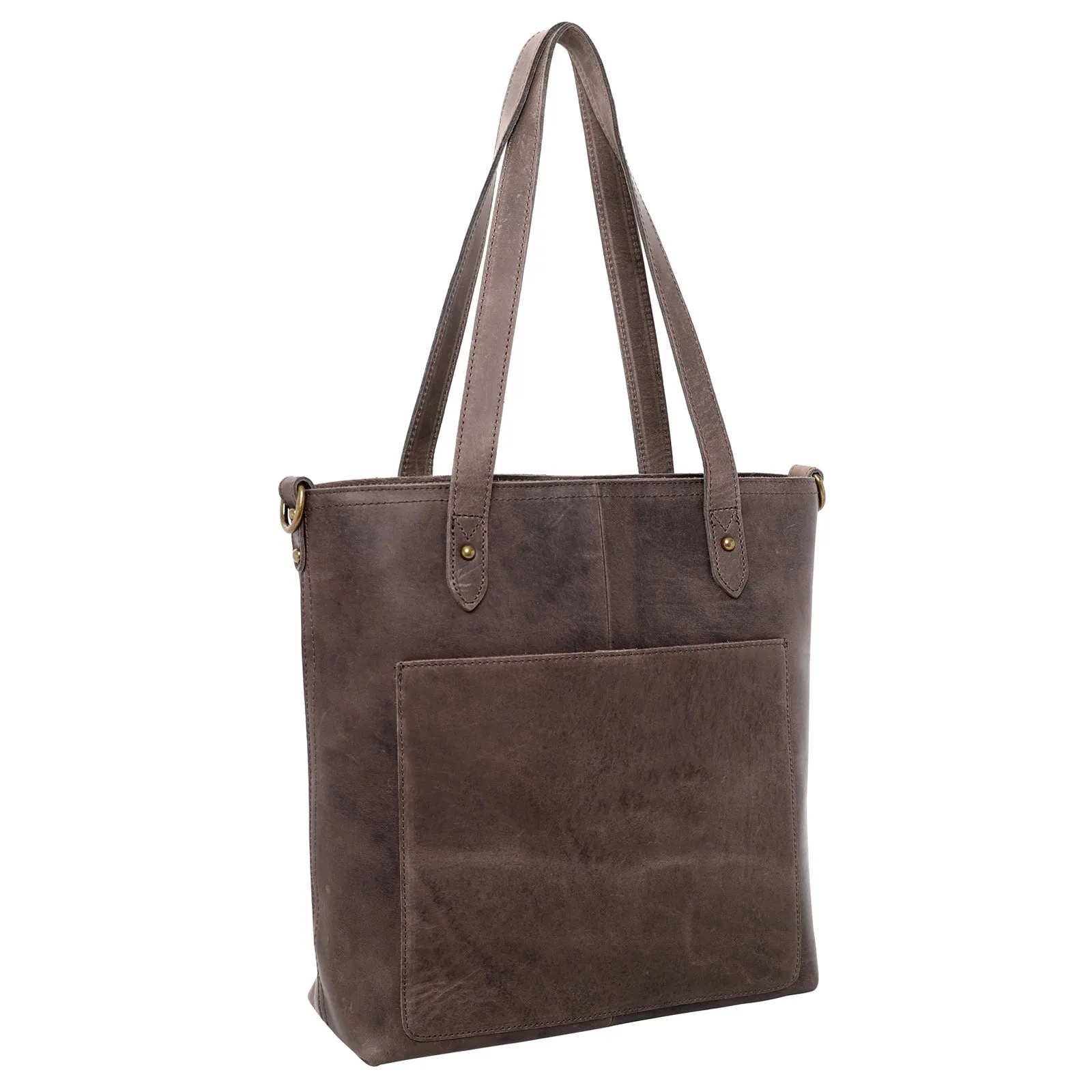 MWL-G015 Montana West Real Leather Safety Travel Tote/Crossbody