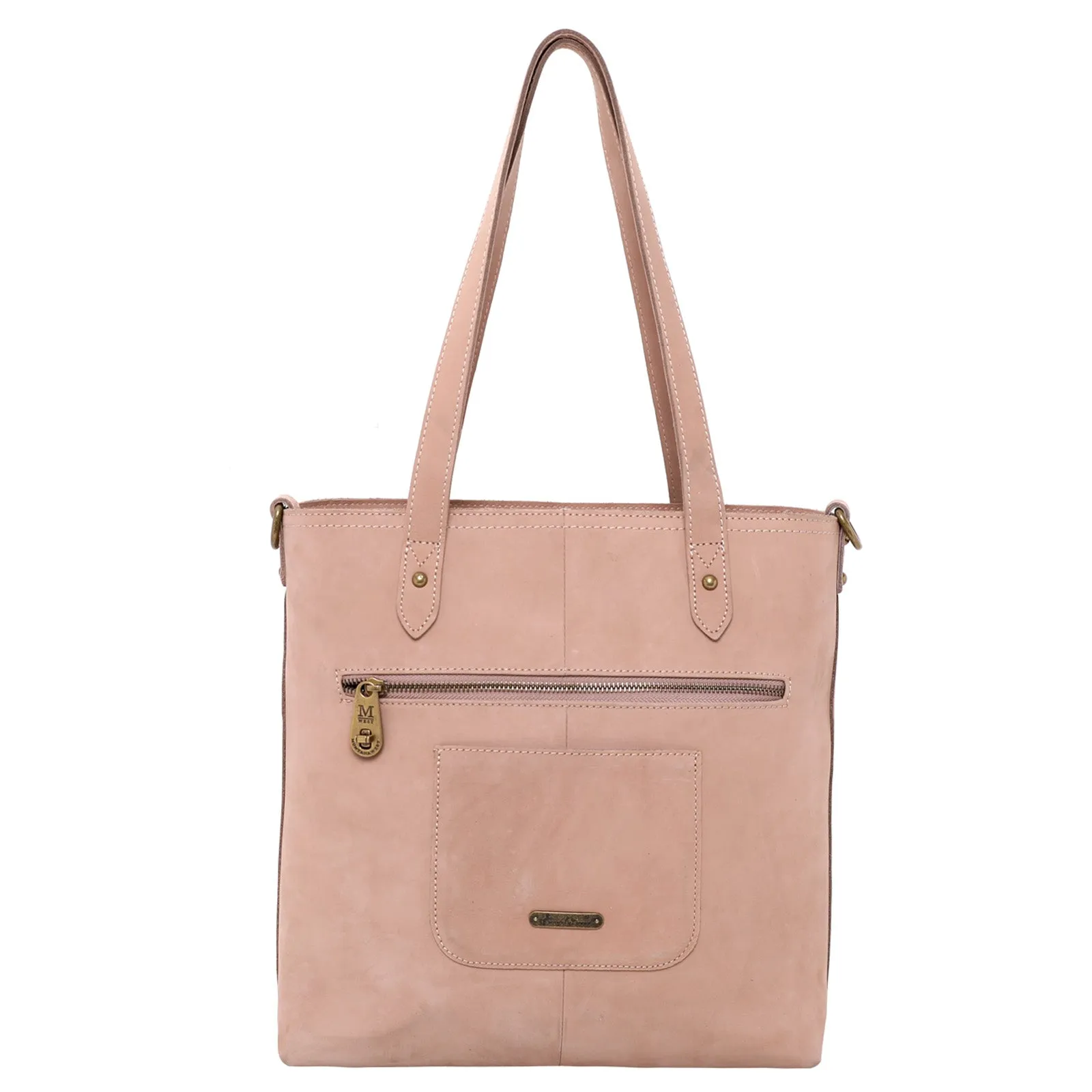 MWL-G015 Montana West Real Leather Safety Travel Tote/Crossbody