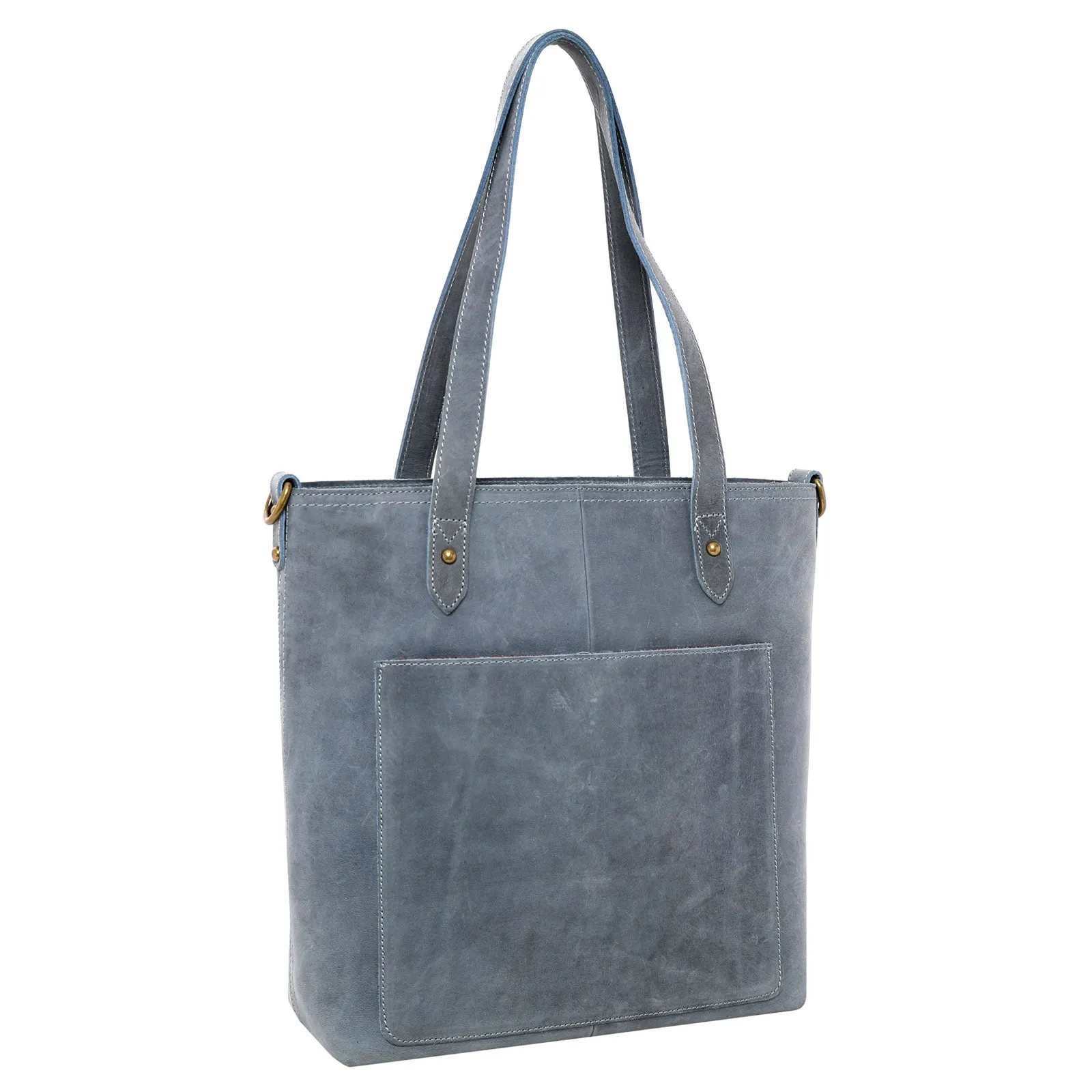 MWL-G015 Montana West Real Leather Safety Travel Tote/Crossbody