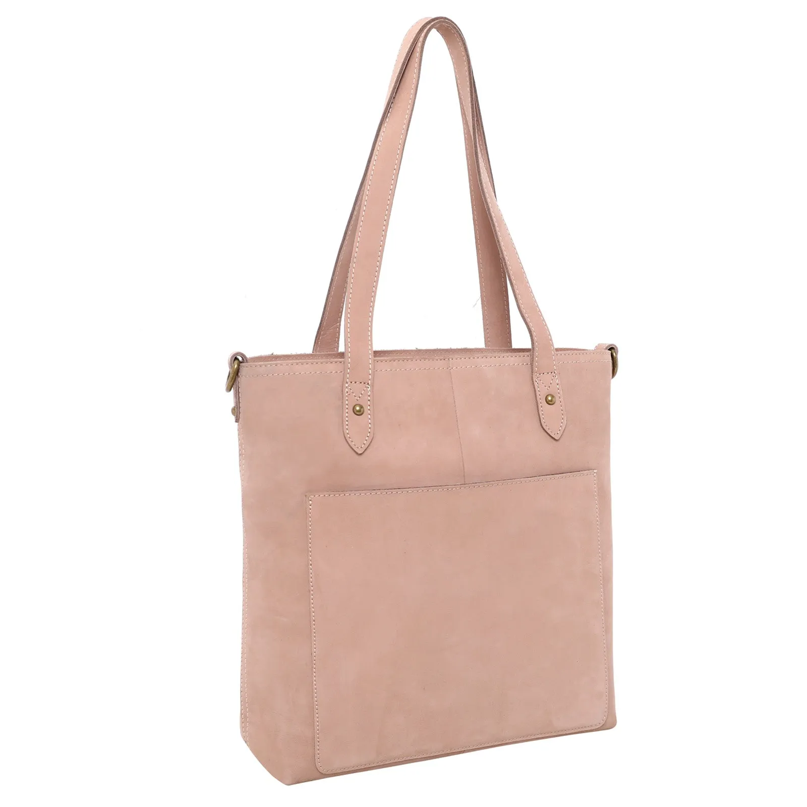 MWL-G015 Montana West Real Leather Safety Travel Tote/Crossbody
