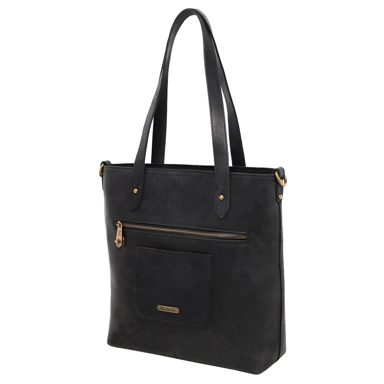 MWL-G015 Montana West Real Leather Safety Travel Tote/Crossbody