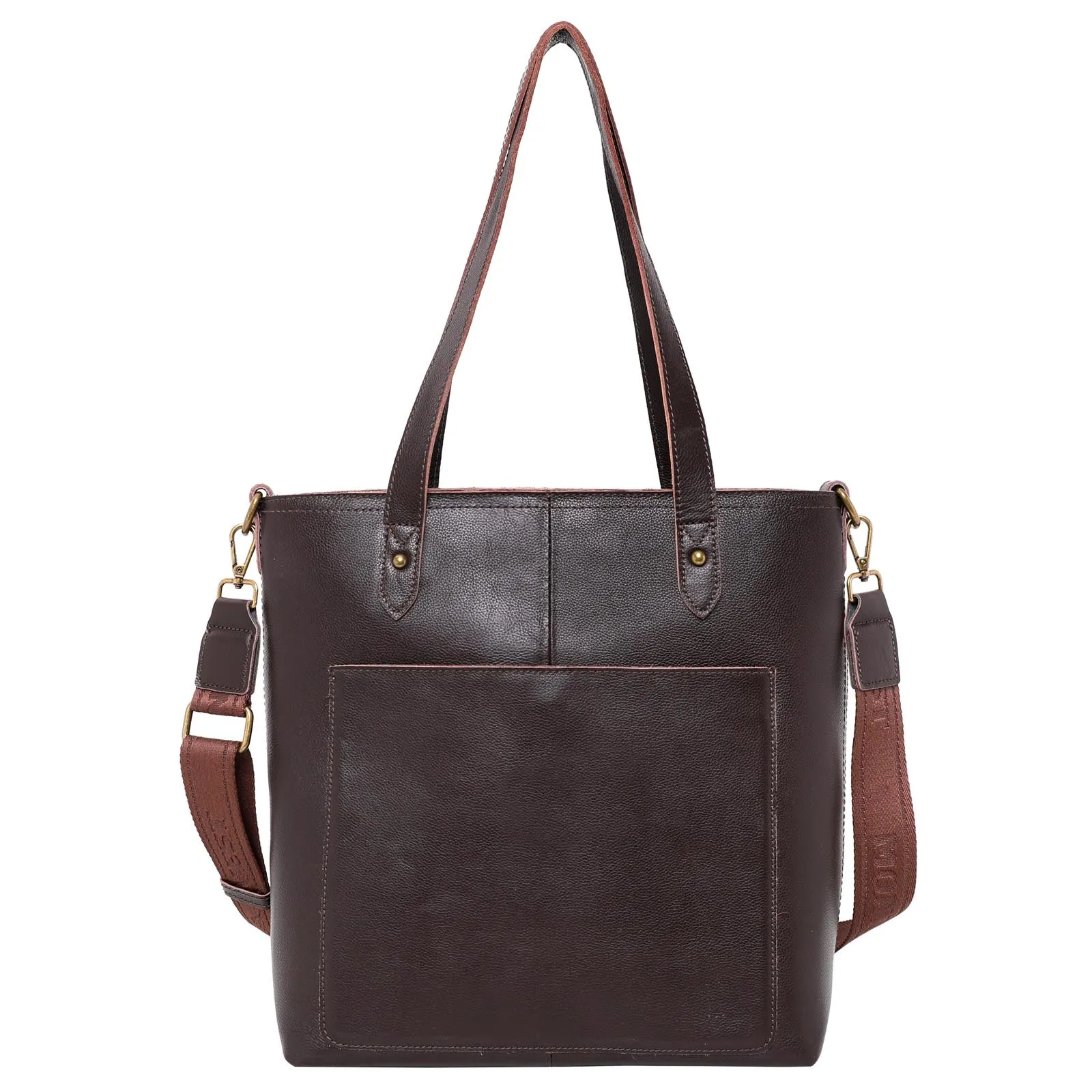 MWL-G015 Montana West Real Leather Safety Travel Tote/Crossbody