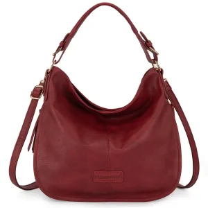 MWW16-1022   Montana West Hobo/Crossbody Bag - Red