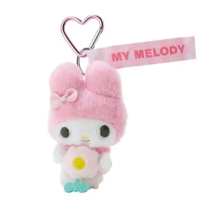 My Melody Plush Mascot Keychain :Pastel Check