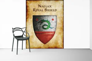 Naelax Royal Shield Heraldry of Greyhawk Anna Meyer Cartography Canvas Art Print