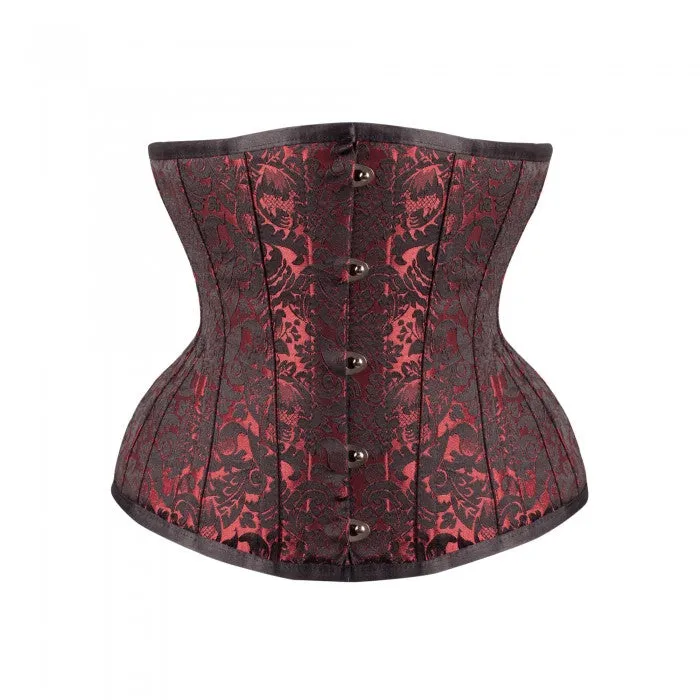 Nathalia Steel Boned Waist Taiming Corset With Hip Gores