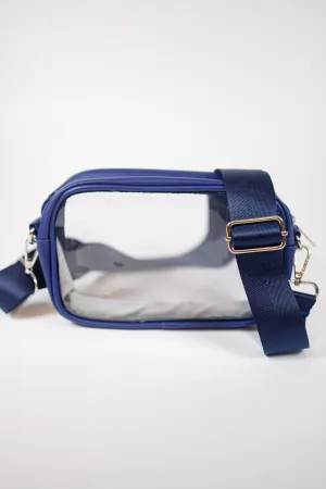 Navy Clear Game Day Crossbody