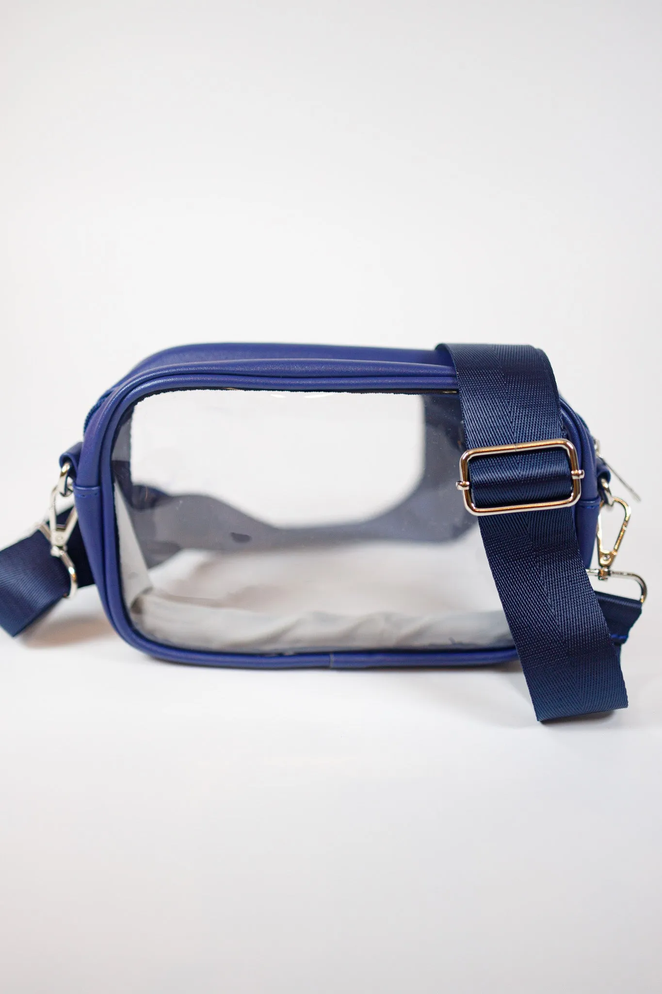 Navy Clear Game Day Crossbody