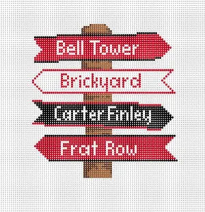 NC State College Icon Destination Sign