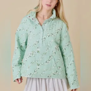 NEW The Lillian Sage Floral Jacket