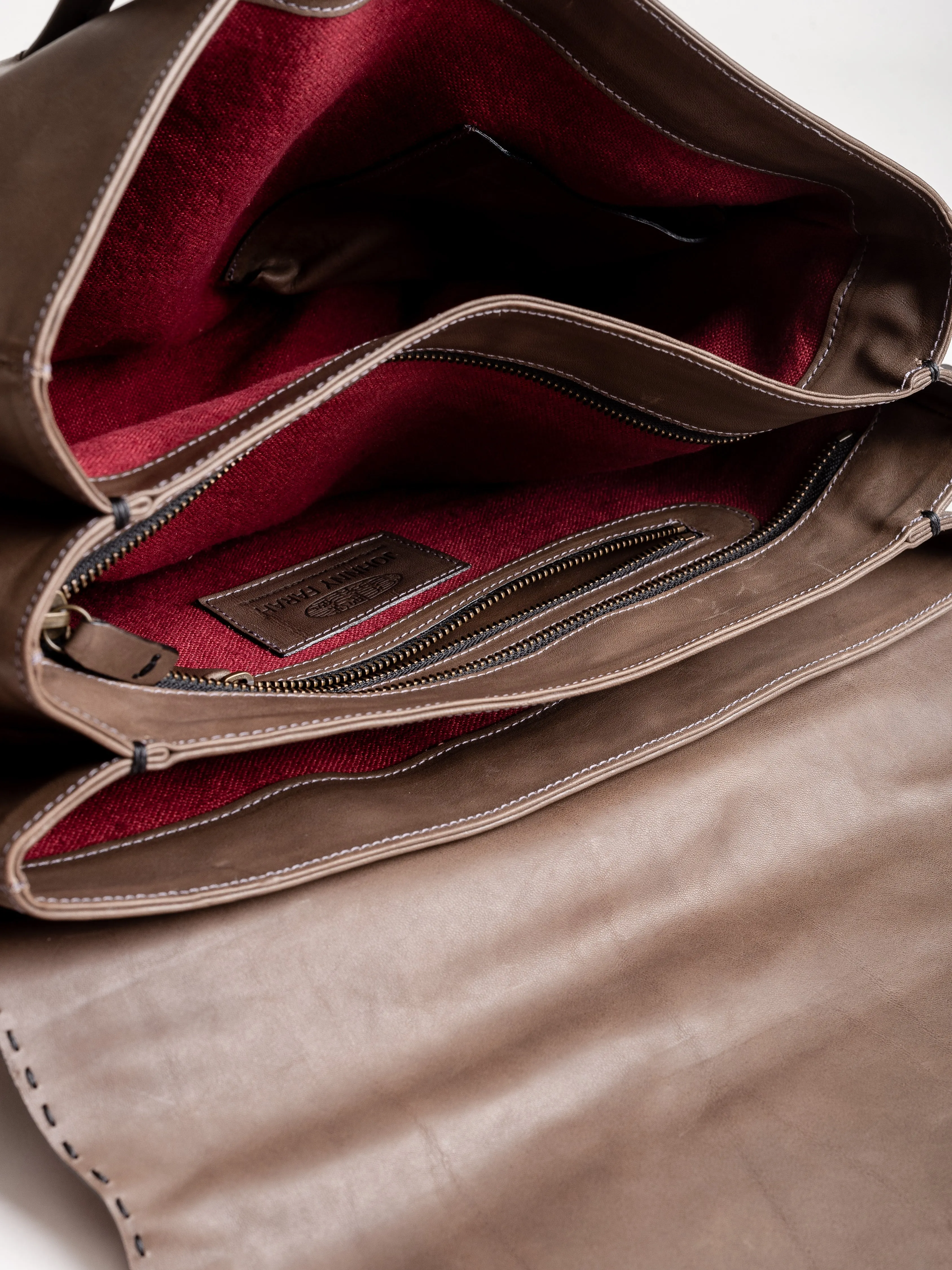 new york crossbody bag - grey