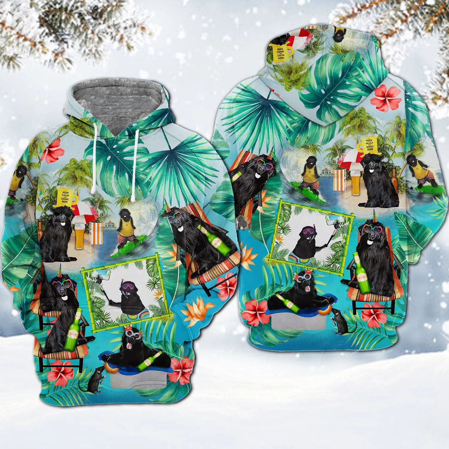 Newfoundland 1-Surfing Hoodie