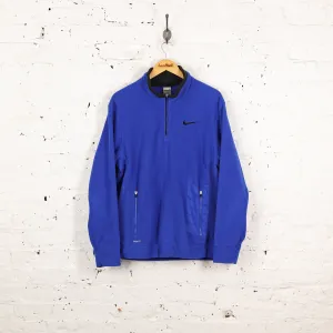 Nike Fit Therma Fleece  1/4 Zip - Blue - L