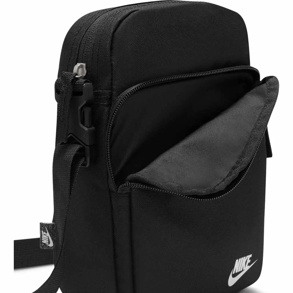 NIKE HERITAGE CROSSBODY BAG - BLACK