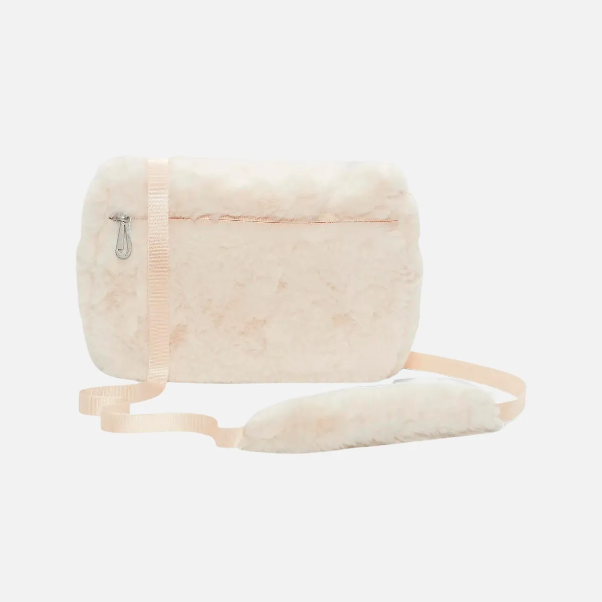Nike Sportswear Futura 365 Faux Fur Crossbody Bag (1L) -Guava Ice/Guava Ice/Black