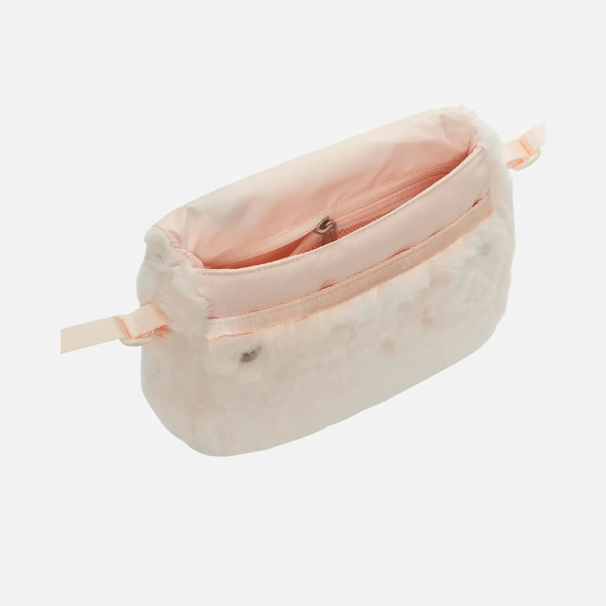 Nike Sportswear Futura 365 Faux Fur Crossbody Bag (1L) -Guava Ice/Guava Ice/Black