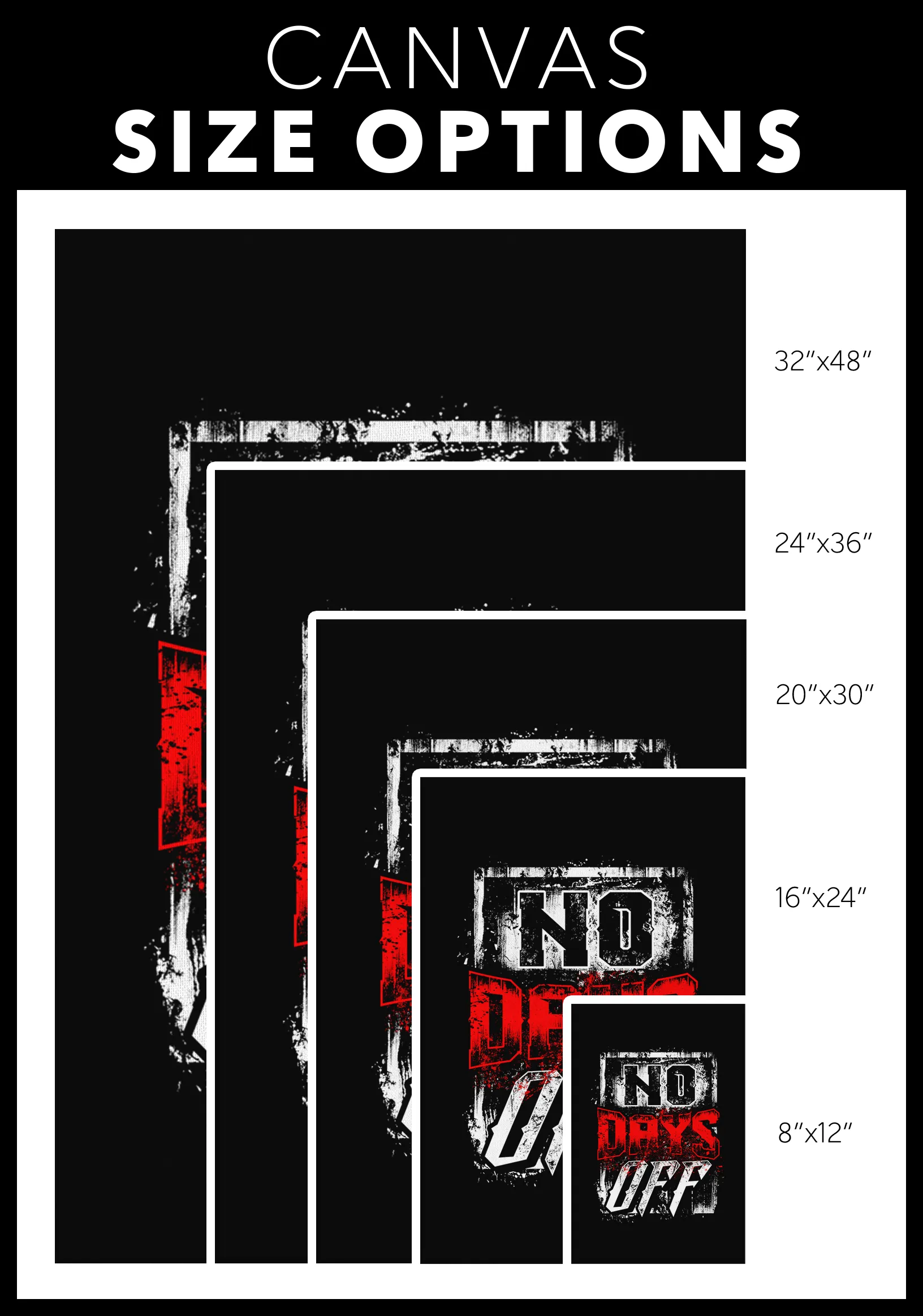 No Days Off | Canvas Art