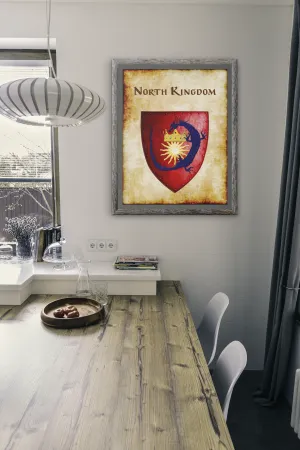 North Kingdom Heraldry of Greyhawk Anna Meyer Cartography Canvas Art Print