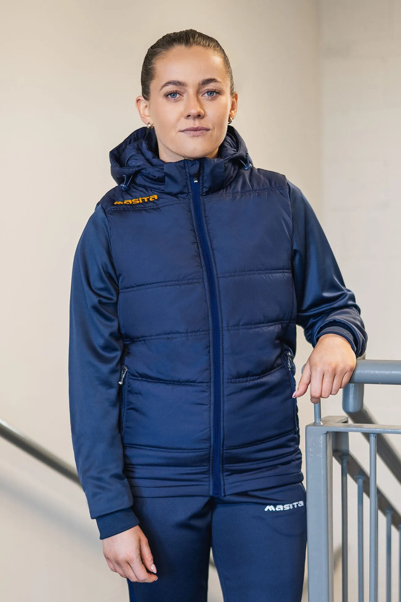 Nova Padded Jacket Navy/Blue/Amber